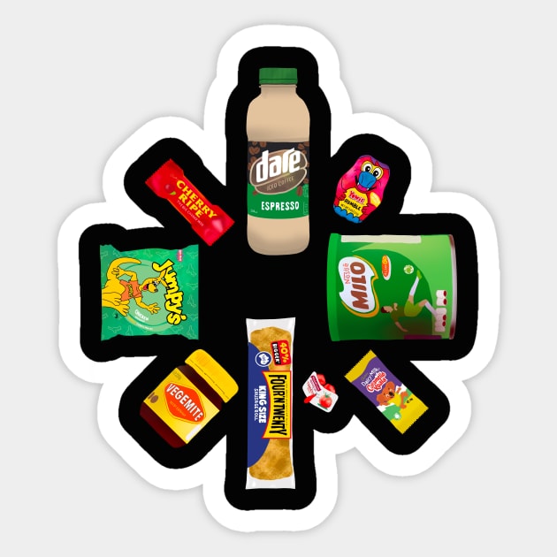 Australian Snack Food Sticker by rachaelthegreat